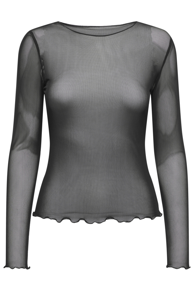 JDYELSA NEW L/S O NECK TOP JRS NOOS 15356004 Black